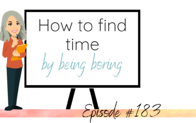 How to find time by being boring